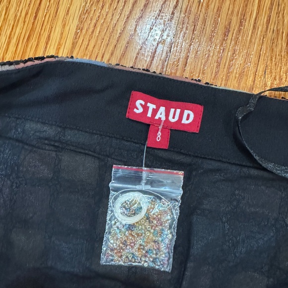 Staud Emerie Dance Floor Beaded Skirt NWOT - size 8 - Picture 4 of 6